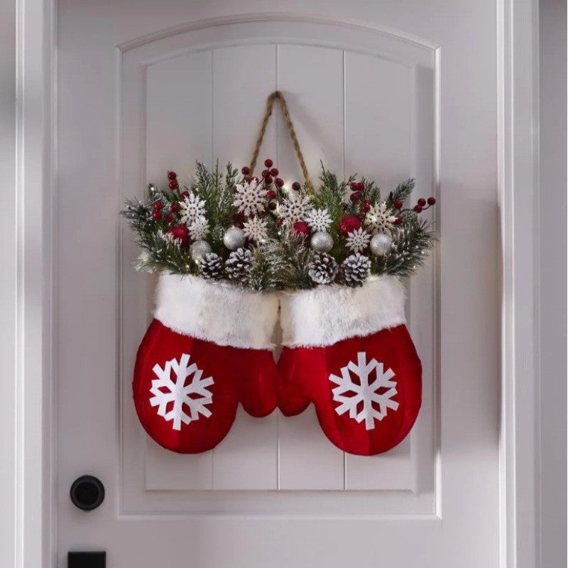 Christmas Garland Creative Glove Shaped