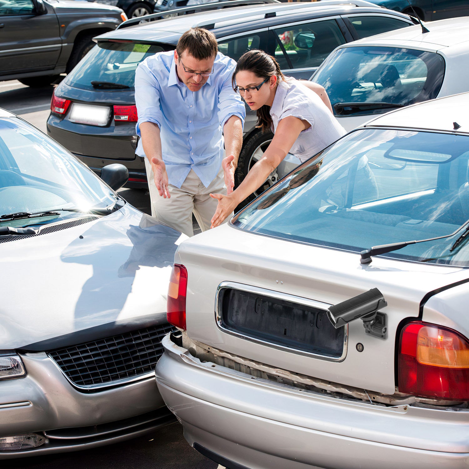 1Pc Wireless Camera Reverse Hitch Guide Camera Vehicle Backup Rechargeable Camera With Flexible Adhesive Base Night Vision For Car RVs Trailer Truck