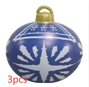 Christmas Ornament Ball Outdoor Pvc 60CM Inflatable