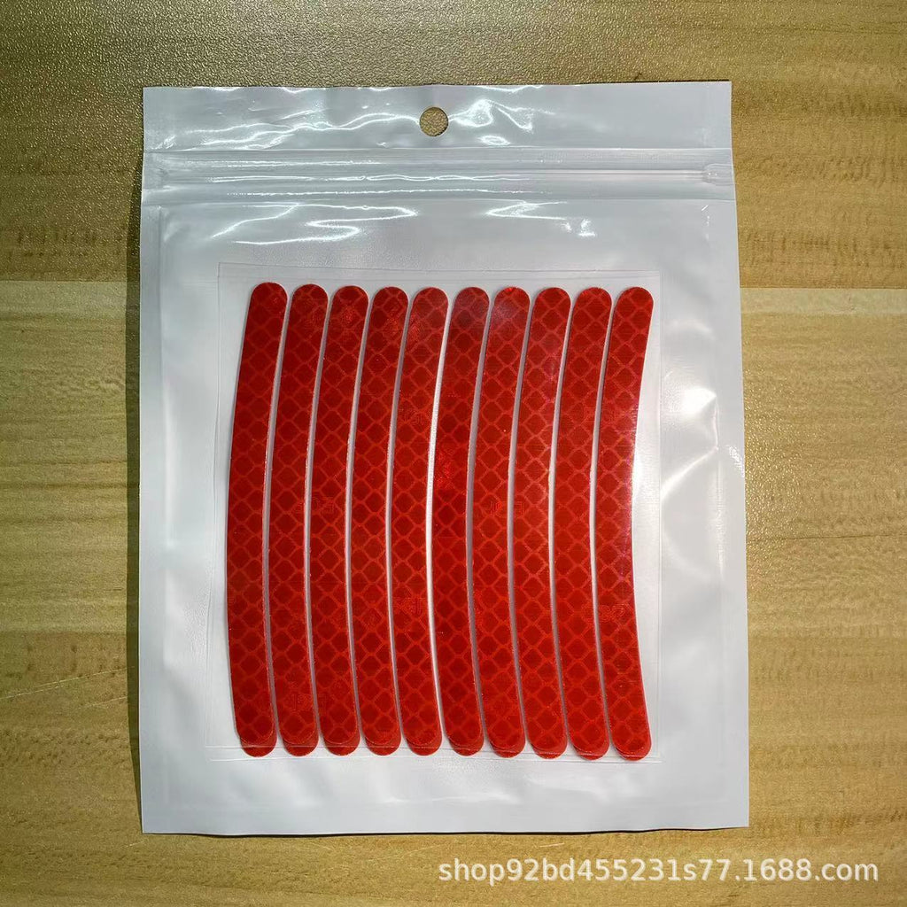 Car Night Glow Multicolor Laser Wheel Hub Stickers, Creative And Personalized Anti-Collision Stickers For Motorcycle And Electric Vehicle Tires