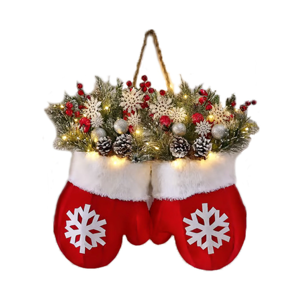 Christmas Garland Creative Glove Shaped