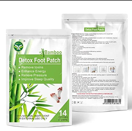 Foot detox patch to remove body toxins - for stress relief sleep, Improves circulation & metabolism, made with herbal ingredient Foot patches (pack of 14)