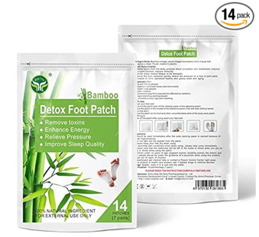 Foot detox patch to remove body toxins - for stress relief sleep, Improves circulation & metabolism, made with herbal ingredient Foot patches (pack of 14)