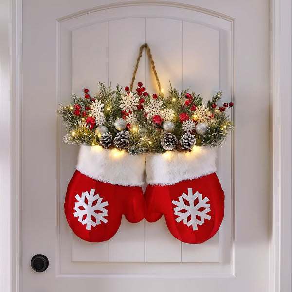 Christmas Garland Creative Glove Shaped