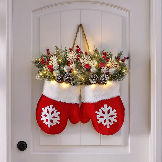 Christmas Garland Creative Glove Shaped