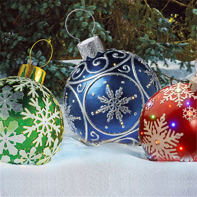 Christmas Ornament Ball Outdoor Pvc 60CM Inflatable